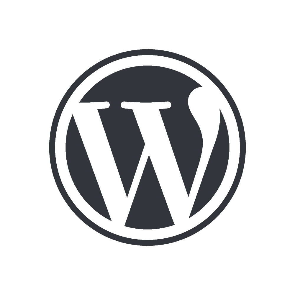 WordPress logo — meest gebruikte CMS ter wereld, hosted door Globeview