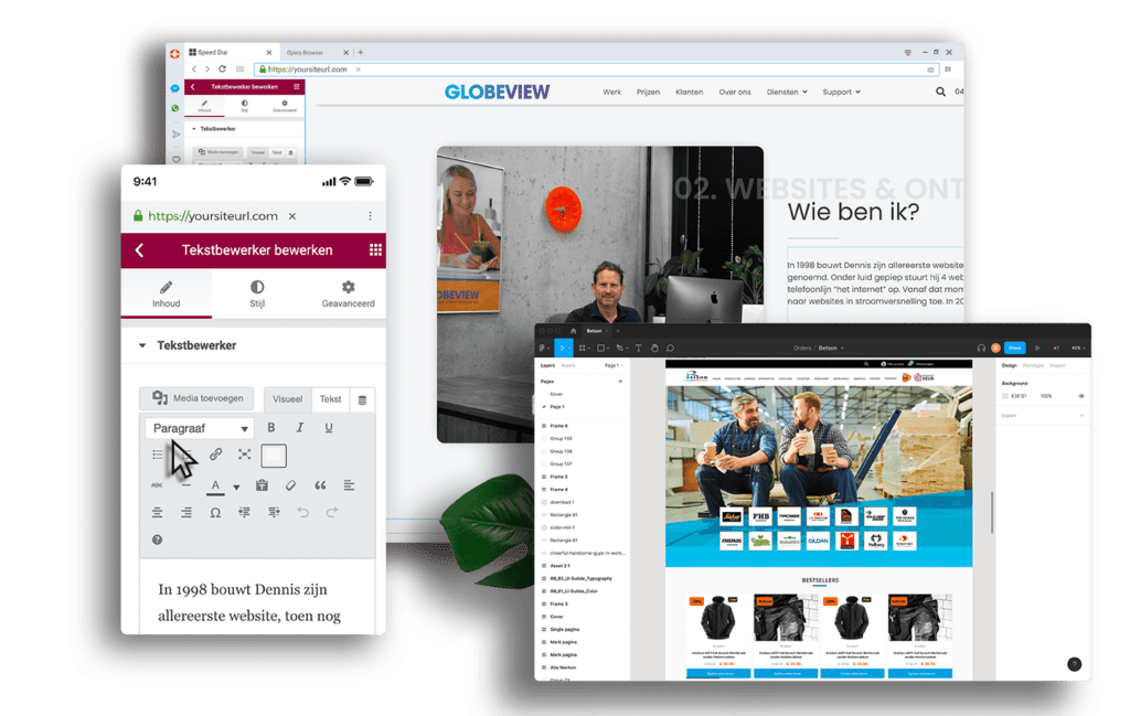WordPress webdesign beheer door Globeview